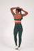 TRIO CONJUNTO LEGGING E TOP LUIZA - VERDE MILITAR COM ROSA - loja online