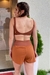 Short Blush Duplo Mocha Mousse_ Corta Vento - BLUSH FIT