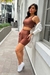 CONJUNTO TRILOBAL SHORT E TOP LILI - CAPUCCINO - comprar online