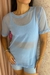 Blusa Tule Azul Bebê na internet