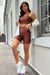 Imagem do CONJUNTO TRILOBAL SHORT E TOP LILI - CAPUCCINO