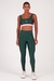 TRIO CONJUNTO LEGGING E TOP LUIZA - VERDE MILITAR COM ROSA