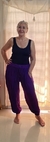 babucha de bambula de seda violeta 