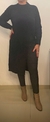 Sweter largo con tajo
