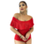 Body Feminino Malha Ribana Vermelha Ciganinha Ombro a Ombro - comprar online
