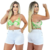 Short Jeans Feminino Branco com Detalhes Laterais na internet