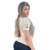 Blusa Feminina Creme com Manga Franzida e Botões – Toque de Charme - Luara Moda