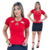 Blusa Justa Vermelho com Recortes no Decote e Botão na Manga – Look Poderoso na internet