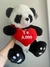 Oso Panda 46 cm con corazón