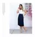 Saia Midi Plissada Moda Feminina Evangélica Elegante Cintura Alta Com Forro Mes - Variedades Vip Store