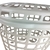CESTO PARA ROUPAS 30L COM TAMPA ROUPEIRO TELADO ORGANIZADOR LAVANDERIA BANHEIRO - comprar online