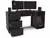 Mesa Gamer XT Racer Home Preto e Prata 3 Gavetas 1 Nicho - Variedades Vip Store