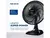 Imagem do Ventilador de Mesa Mondial VSP-40-B2 40cm 6 Pás 3 Velocidades Preto e Prata
