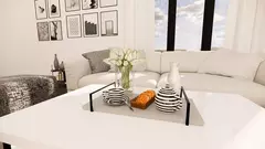 Bandeja Industrial ZARA com Alças Design Moderno em MDF e Metal para Salas e Escritórios - ZARA AMBIENTES PLANEJADOS