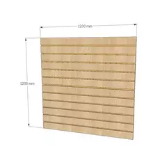Canaletado Modular ZARA - Painel Decorativo em MDF para Ambientes Residenciais e Comerciais 1200x1200mm (LxA)
