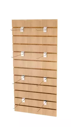 Imagem do Canaletado Modular ZARA - Painel Decorativo em MDF para Ambientes Residenciais e Comerciais 1200x600mm (LxA)