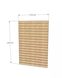 Canaletado Modular ZARA - Painel Decorativo em MDF para Ambientes Residenciais e Comerciais 1800x1200mm (LxA)