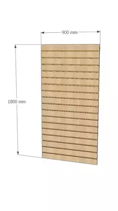 Canaletado Modular ZARA - Painel Decorativo em MDF para Ambientes Residenciais e Comerciais 1800x900mm (LxA)