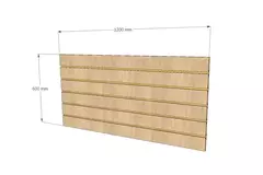 Canaletado Modular ZARA - Painel Decorativo em MDF para Ambientes Residenciais e Comerciais 600x1200mm (LxA)