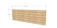 Canaletado Modular ZARA - Painel Decorativo em MDF para Ambientes Residenciais e Comerciais 600x1800mm (LxA)