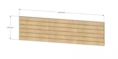 Canaletado Modular ZARA - Painel Decorativo em MDF para Ambientes Residenciais e Comerciais 600x2400mm (LxA)