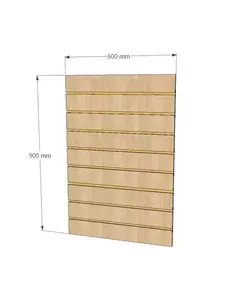 Canaletado Modular ZARA - Painel Decorativo em MDF para Ambientes Residenciais e Comerciais 900x600mm (LxA)