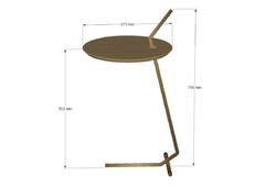 Mesa Auxiliar Industrial ZARA Design Minimalista em Metal para Sala e Escritório na internet