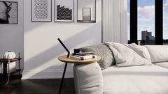 Mesa Auxiliar Industrial ZARA Design Minimalista em Metal para Sala e Escritório - loja online