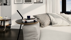 Mesa Auxiliar Industrial ZARA Design Minimalista em Metal para Sala e Escritório - comprar online