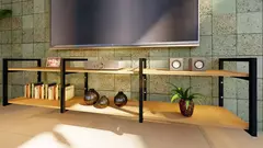 Prateleira Industrial ZARA Kit Completo para Escritório, Sala e Cozinha MDF 40x180x30cm (AxLxP) - ZARA AMBIENTES PLANEJADOS