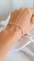 Pulsera 5 hamses plata 925 y zirconias