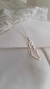 Collar mapa en plata 925 - comprar online