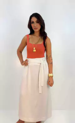 Saia saia cós clochard c/ faixa - Nefertari