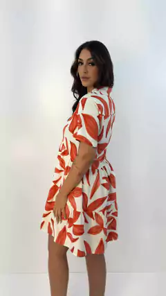 Imagem do Vestido curto gola e franzido