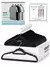 10 Piezas Ganchos Metálicos con Terciopelo Negro para Ropa - comprar en línea
