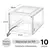 Imagen de Juego de 10 Cajas Transparentes Apilables con Puerta Magnética