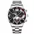 Relógio masculino 2023 moda masculino relógios de luxo aço inoxidável quartz - Sucessiva