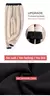 Imagem do Leggings de lã grossa feminina, calça comprida casual, monocromática, calça
