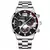 Relógios masculinos de luxo pulseira de ouro aço inoxidável quartzo calendár - comprar online