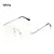 Imagem do 2023 Moda Retângulo Rimless Óculos Quadrados Vintage Óculos De Luxo Design Un