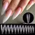 60 pçs formas de unhas duplas dicas de extensão molde rápido buliding unhas f - Sucessiva