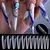 60 pçs formas de unhas duplas dicas de extensão molde rápido buliding unhas f na internet