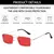 Imagem do 2023 Moda Retângulo Rimless Óculos Quadrados Vintage Óculos De Luxo Design Un