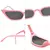 Vintage Cat Eye Óculos De Sol, Quadro Pequeno, UV400 Shades, Óculos de sol, Fe - comprar online