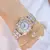 Diamante relógio feminino marca de luxo 2024 strass elegante senhoras relógios na internet