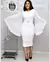 Vestido preto elegante de festa feminino, moda escritório, chiffon flare, manga - loja online