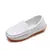 Jgshowkito crianças sapatos cores doces unissex meninos meninas mocassins macio