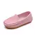 Jgshowkito crianças sapatos cores doces unissex meninos meninas mocassins macio na internet