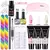Limegirl extensão de unhas conjunto de gel uv para dedo francês extensão ráp - loja online