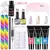 Limegirl extensão de unhas conjunto de gel uv para dedo francês extensão ráp - comprar online